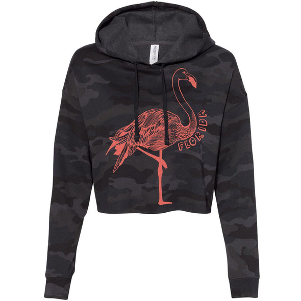 Flamingo FL Cropped Hoodie-CA LIMITED