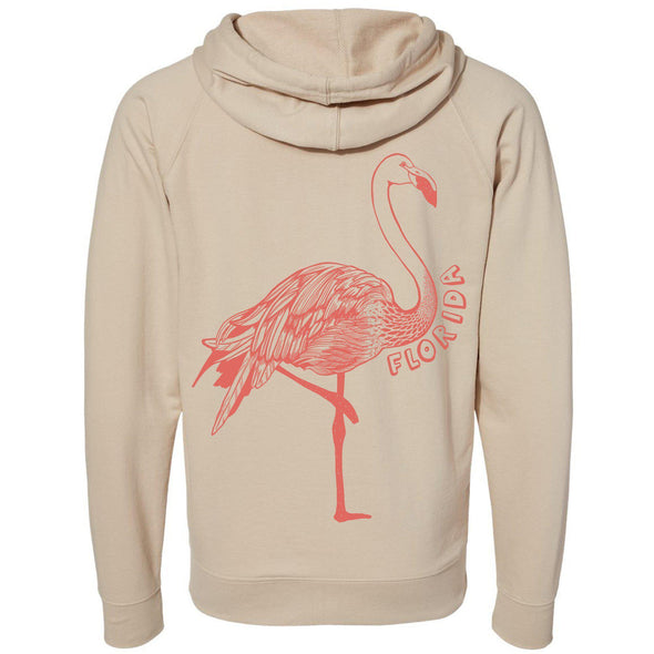 Flamingo FL Raglan Zipper Hoodie-CA LIMITED