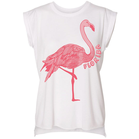 Flamingo FL Rolled Sleeve Tank-CA LIMITED