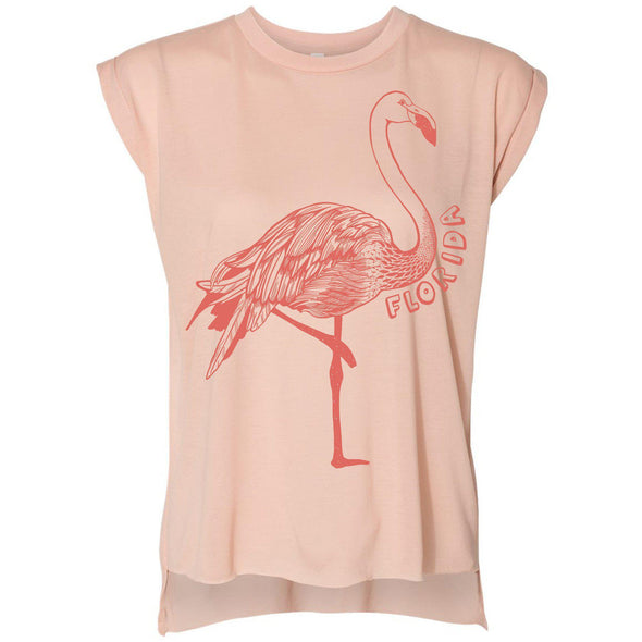 Flamingo FL Rolled Sleeve Tank-CA LIMITED