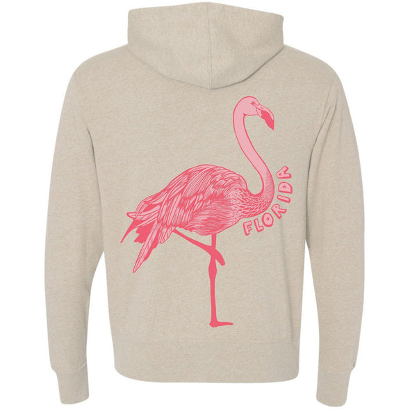 Flamingo FL Zipper Hoodie-CA LIMITED