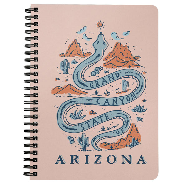 Grand Canyon Snake Arizona Peach Notebook-CA LIMITED