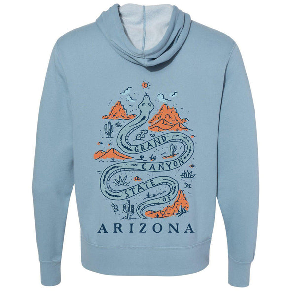 Grand Canyon Snake Arizona Zipper Hoodie-CA LIMITED