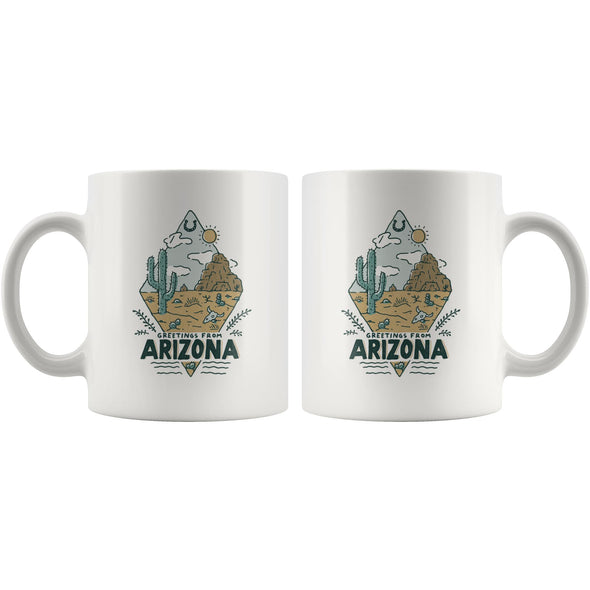 Greetings From Arizona Ceramic Mug-CA LIMITED