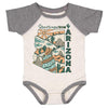 Greetings from Arizona Baseball Baby Onesie-CA LIMITED