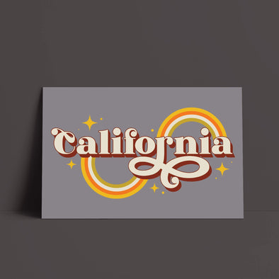 Groovy California Grey Poster-CA LIMITED