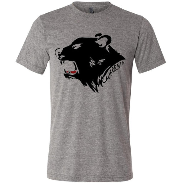 Growling Bear Grey Tee-CA LIMITED