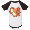 Heart State Baseball Baby Onesie-CA LIMITED