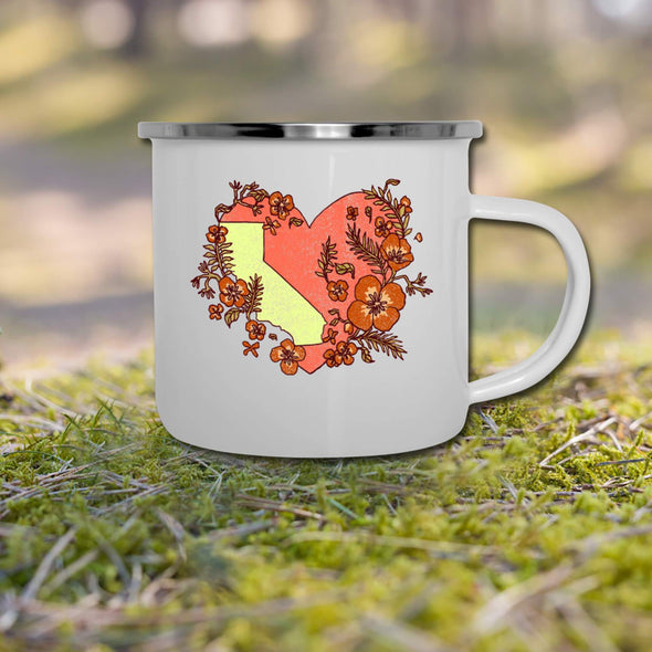 Heart State Camper Mug-CA LIMITED