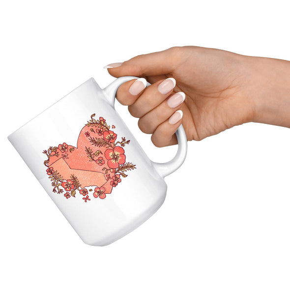 Heart State Pink Ceramic Mug-CA LIMITED