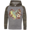 Heart State Raglan Toddlers Hoodie-CA LIMITED