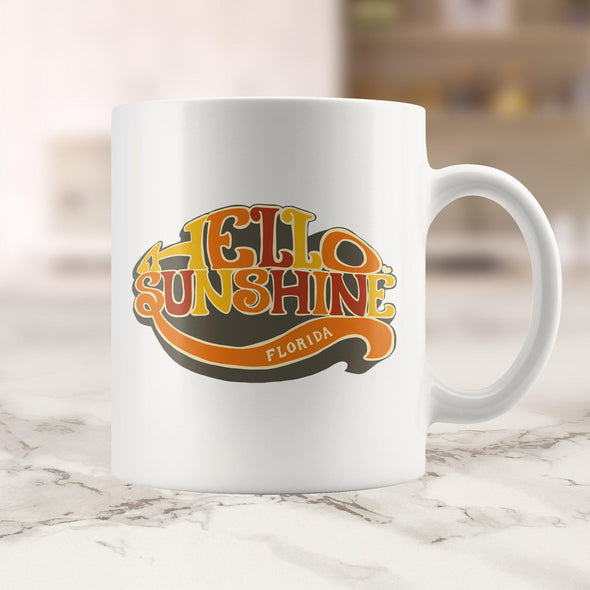 Hello Sunshine FL Brown Ceramic Mug-CA LIMITED