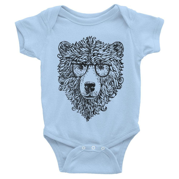 Hipster Bear Baby Onesie-CA LIMITED