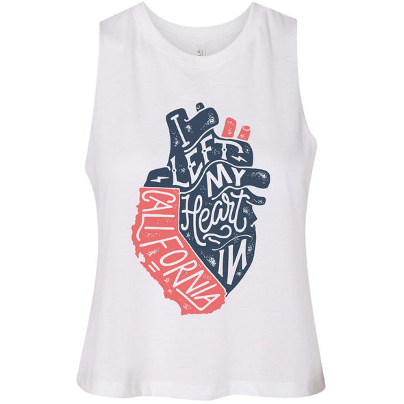 I Left My Heart In CA Cropped Tank-CA LIMITED