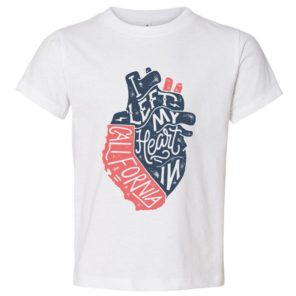 I Left My Heart In CA Toddlers Tee-CA LIMITED