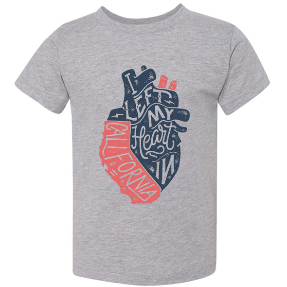 I Left My Heart In CA Toddlers Tee-CA LIMITED