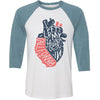 I Left My Heart in CA Baseball Tee-CA LIMITED