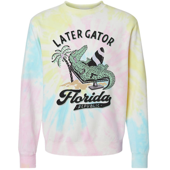 Later Gator Florida Tie Dye Florida Sweater