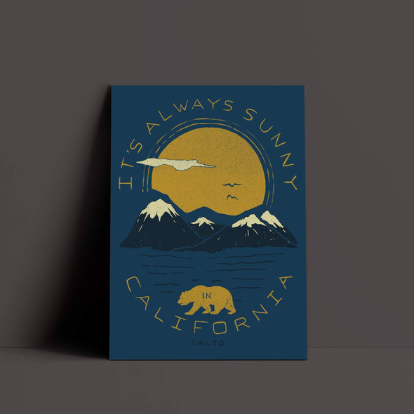 It's Always Sunny In California Blue Poster-CA LIMITED