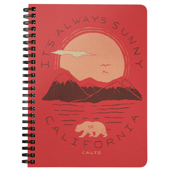 It's Always Sunny In California Red Spiral Notebook-CA LIMITED