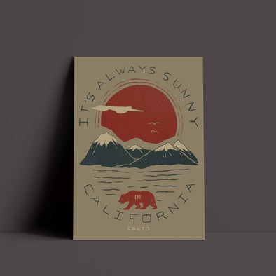 It's Always Sunny In California Warm Grey Poster-CA LIMITED