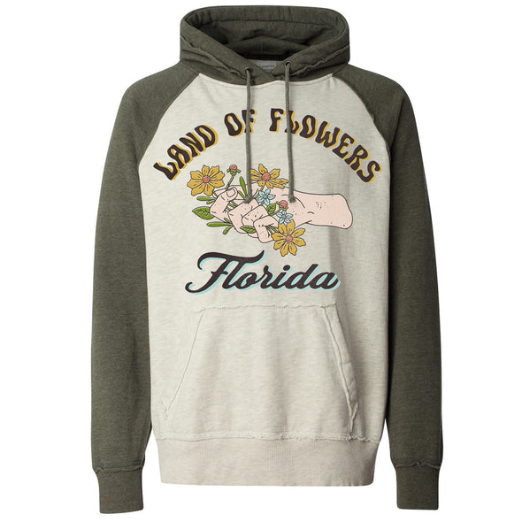 Land of Flowers Florida Raglan Hoodie