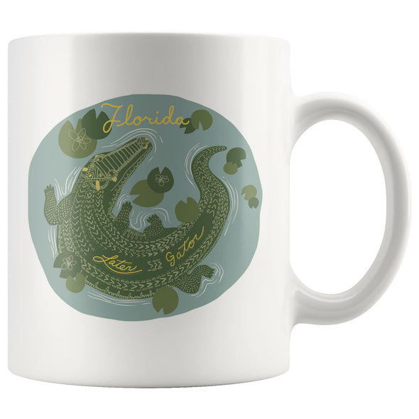 Later Gator FL Grey Ceramic Mug-CA LIMITED