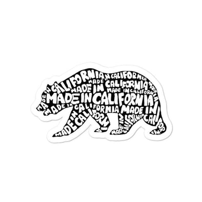 Made In California Bear Decal-CA LIMITED