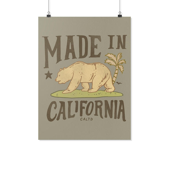 Made in California Army Poster-CA LIMITED