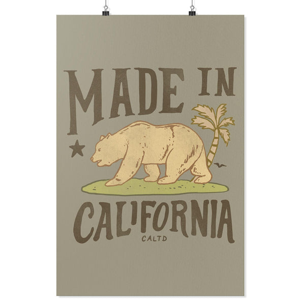 Made in California Army Poster-CA LIMITED