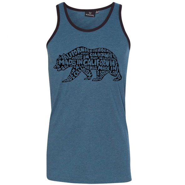 Made in California Bear Men's Tank-CA LIMITED