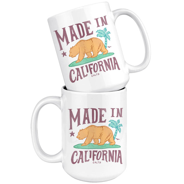 Made in California Maroon Mug-CA LIMITED