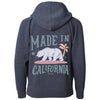 Made in California Raglan Toddlers Zip Up Hoodie-CA LIMITED