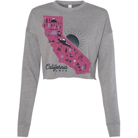 Map CA Love Cropped Sweater-CA LIMITED