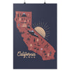 Map CA Love Navy Poster-CA LIMITED