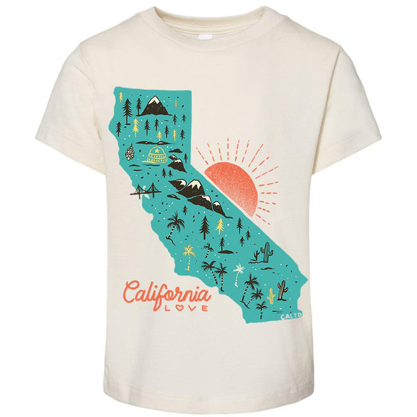 Map CA Love Toddlers Tee-CA LIMITED