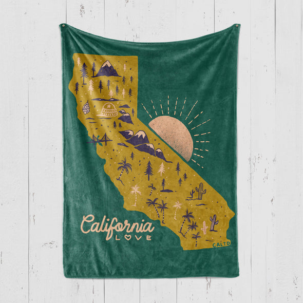 Map Ca Love Blanket-CA LIMITED