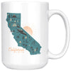 Map Ca Love Green Mug-CA LIMITED