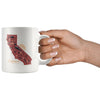 Map Ca Love Maroon Mug-CA LIMITED