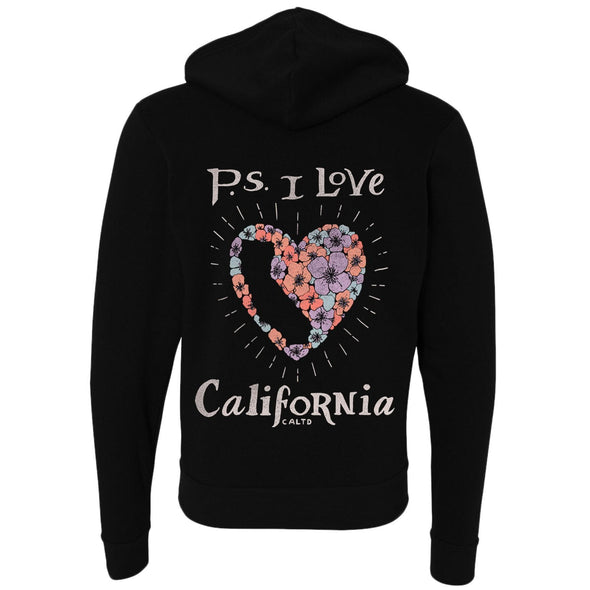 PS I Love California Zip Up Hoodie-CA LIMITED