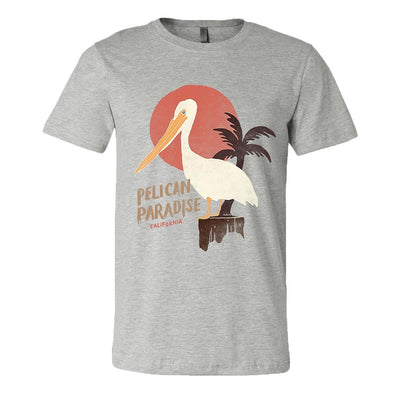 Pelican Paradise Athletic Grey Tee-CA LIMITED