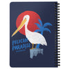 Pelican Paradise Navy Spiral Notebook-CA LIMITED