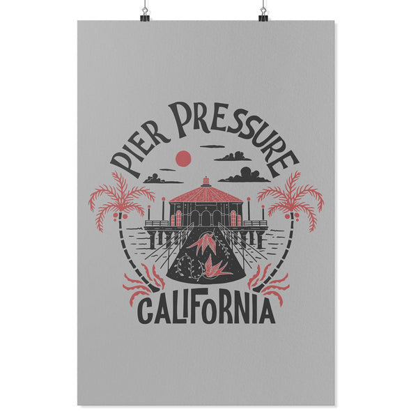 Pier Pressure Grey Poster-CA LIMITED