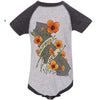 Poppies CA Love Baseball Baby Onesie-CA LIMITED