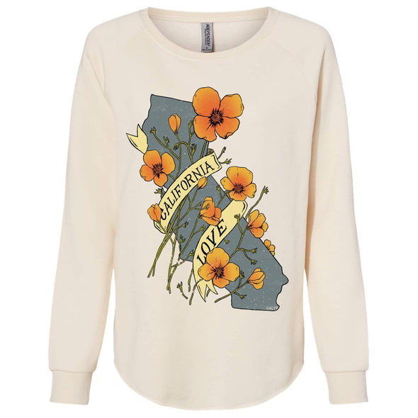 Poppies CA Love Crewneck Sweatshirt-CA LIMITED