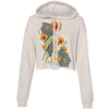 Poppies CA Love Cropped Hoodie-CA LIMITED