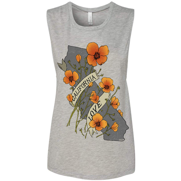 Poppies CA Love Muscle Tank-CA LIMITED