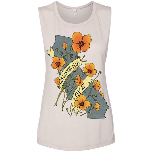 Poppies CA Love Muscle Tank-CA LIMITED