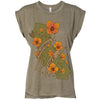 Poppies CA Love Rolled Sleeve Tank-CA LIMITED