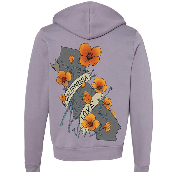 Poppies CA Love Zip Up Hoodie-CA LIMITED